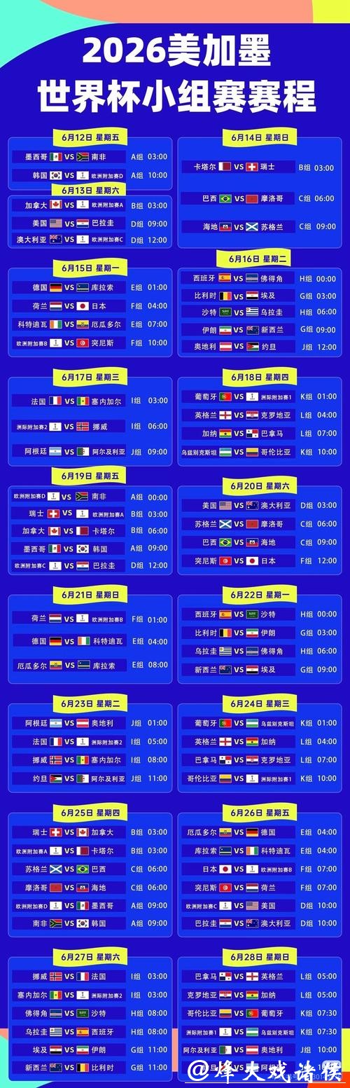 最全2026世界杯直播频道推荐